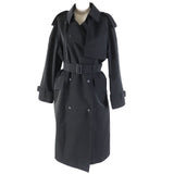 Burberry trench coat 8063801 Outer: 100% polyester, Lining: 100% polyamide (nylon) black Technical twill trench coat Women 40