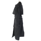 Burberry trench coat 8063801 Outer: 100% polyester, Lining: 100% polyamide (nylon) black Technical twill trench coat Women 40
