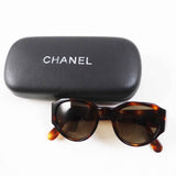 Chanel COCO Mark Tortoiseshell Sunglasses