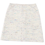 Chanel Vintage Wool Nylon Trapezoid Skirt 46