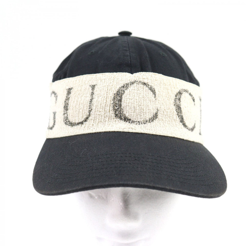 Gucci cap 492545 cotton Black Ivory L