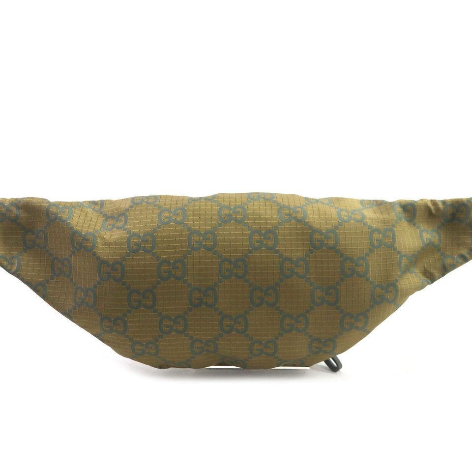 Gucci Waist bag 792287 Main: Nylon, Part: Leather khaki GG Ripstop Belt Bag mens