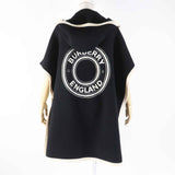 Burberry poncho 8031544 Outer material: 70% wool, Outer material: 28% cashmere, Outer material: 1% polyamide (nylon) Black White Women ONE SIZE