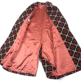 Gucci Double chester coat 535769 Outer: 100% wool, Lining: 68% rayon, Lining: 32% silk Black red GG diamond Diamond Wool Coat mens 50