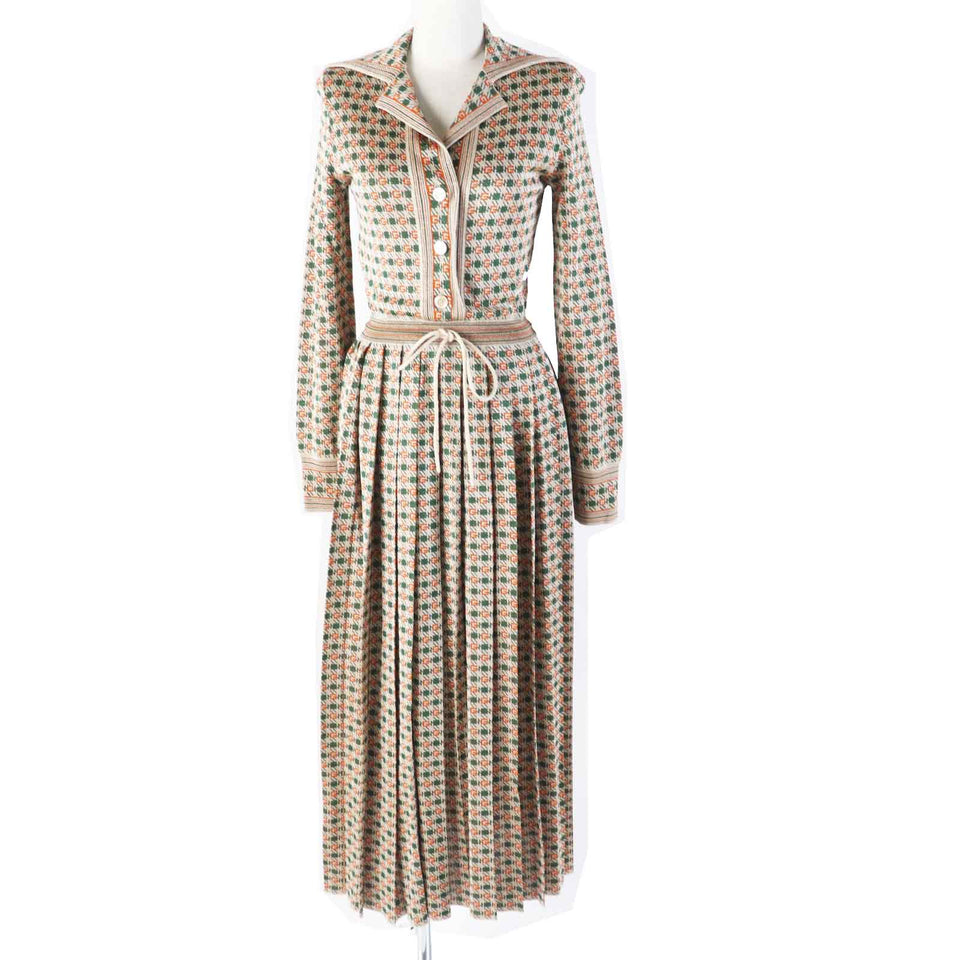 Gucci one piece 632923 Outer: 80% rayon, Outer: 20% metal fiber, Part: 65% rayon, Part: 16% nylon, Part: 15% metal fiber Multi VISCOSE RAME DRESS Women XS