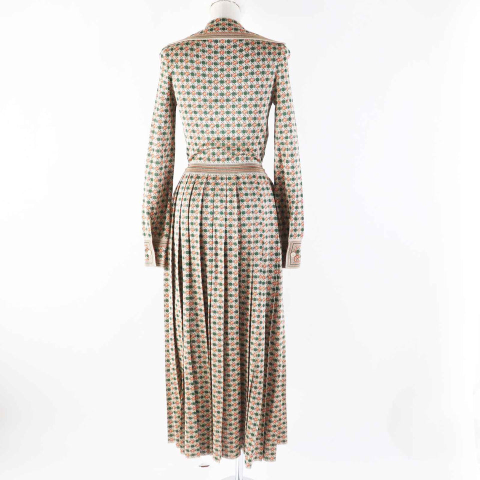 Gucci one piece 632923 Outer: 80% rayon, Outer: 20% metal fiber, Part: 65% rayon, Part: 16% nylon, Part: 15% metal fiber Multi VISCOSE RAME DRESS Women XS
