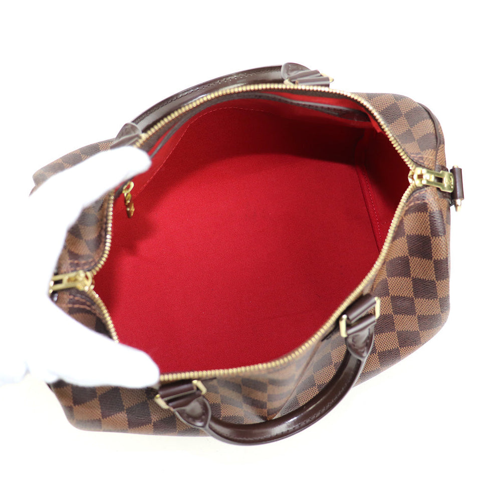 Louis Vuitton Speedy Bandouliere 30 Damier Ebene Shoulder Bag