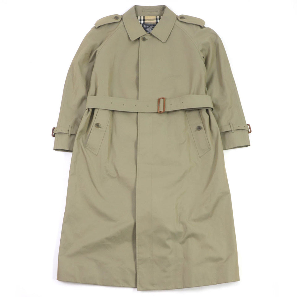 Burberry trench coat Outer: 100% cotton, Lining: cotton, Sleeve lining: polyester green mens 94 175