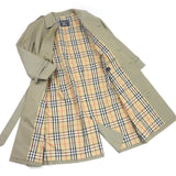 Burberry trench coat Outer: 100% cotton, Lining: cotton, Sleeve lining: polyester green mens 94 175