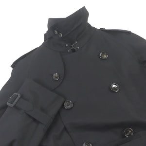 Burberry LONDON trench coat Outer: 100% cotton, Sleeve lining: polyester, Lining: cotton, Leather part: cowhide, Liner: 100% wool black mens L