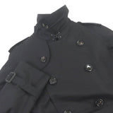 Burberry LONDON trench coat Outer: 100% cotton, Sleeve lining: polyester, Lining: cotton, Leather part: cowhide, Liner: 100% wool black mens L