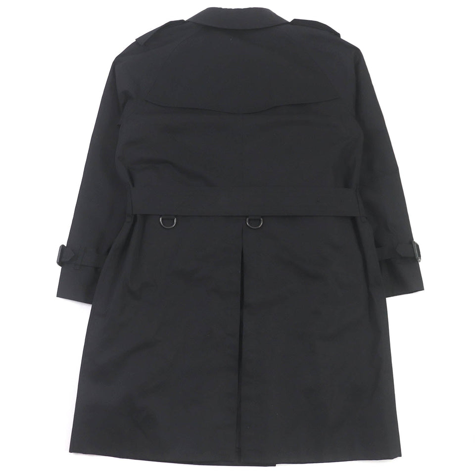 Burberry LONDON trench coat Outer: 100% cotton, Sleeve lining: polyester, Lining: cotton, Leather part: cowhide, Liner: 100% wool black mens L