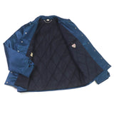 Gucci Blouson 645702 Outer: 70% cotton, Outer: 30% rayon, Lining: 100% nylon, Part: 68% wool, Part: 32% rayon blue mens 48