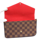 Louis Vuitton Pochette Felicie Damier 2way Chain Wallet Shoulder Bag