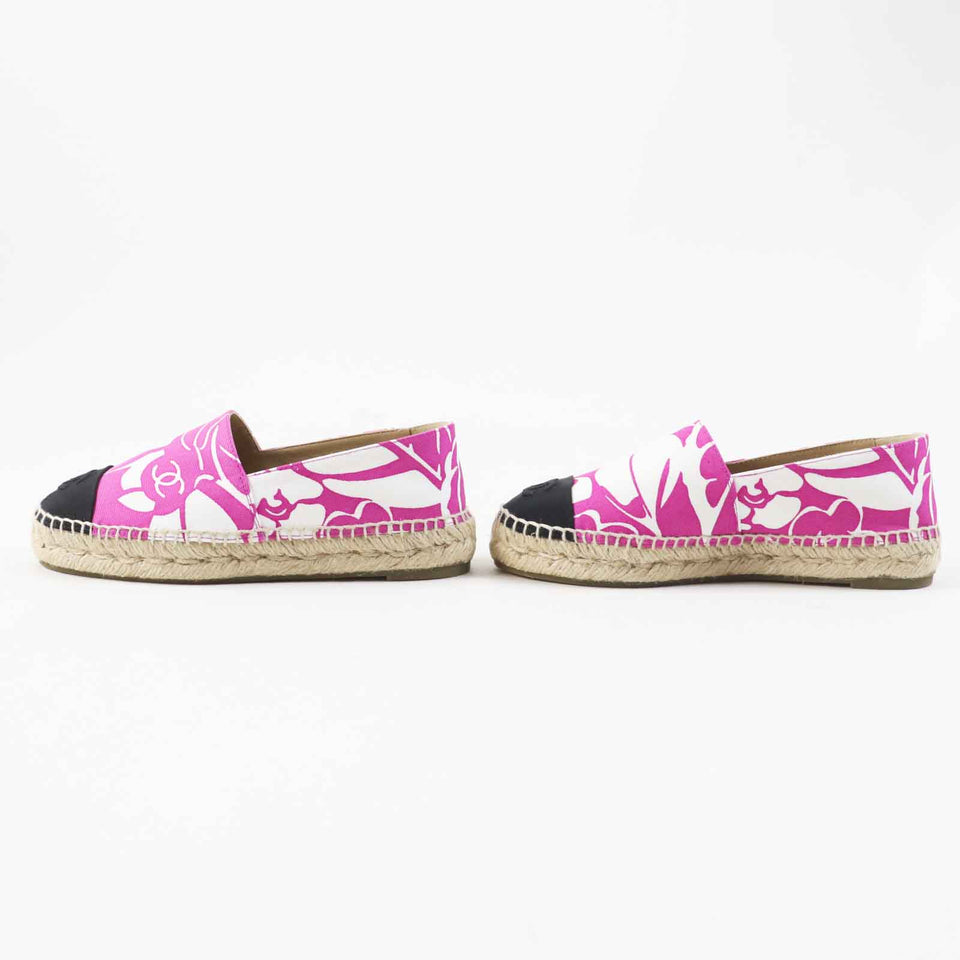 Chanel COCO Mark Espadrilles Canvas Jute 36