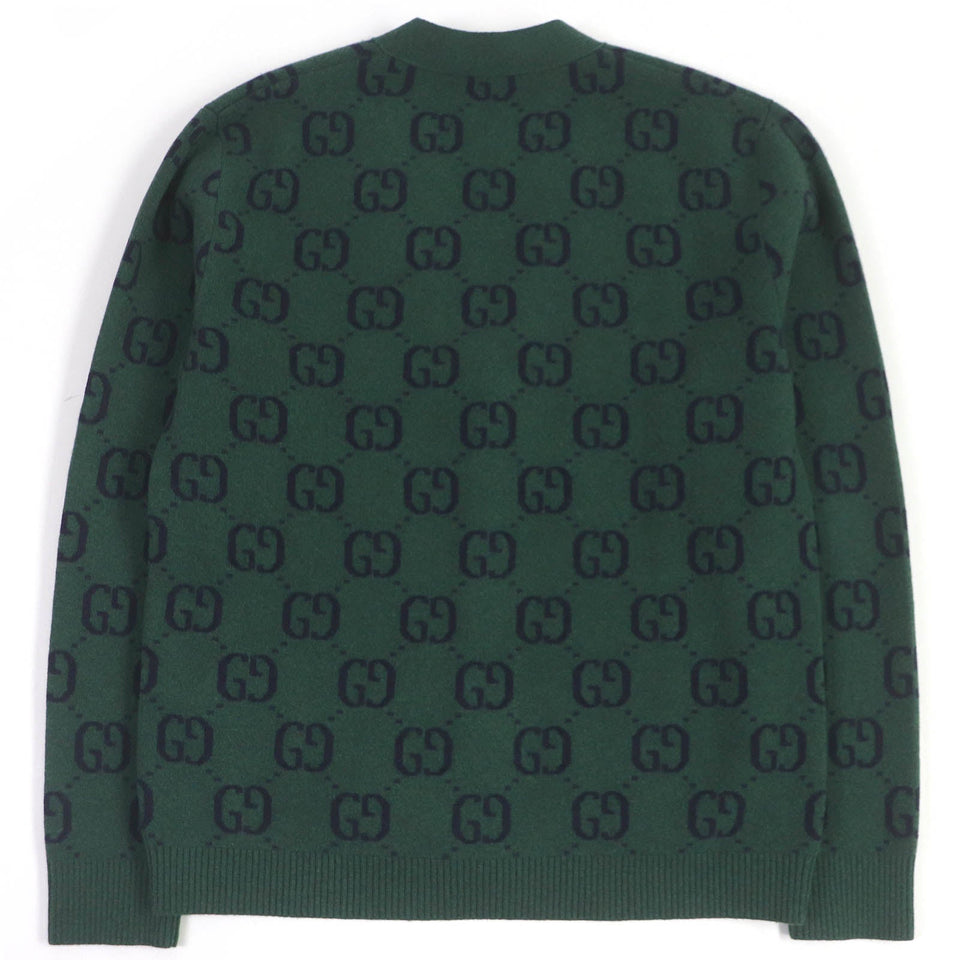 Gucci cardigan 678939 Main: 100% wool, part: 94% wool, part: 5% nylon, part: 1% polyurethane green mens XS