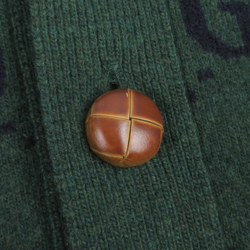 Gucci cardigan 678939 Main: 100% wool, part: 94% wool, part: 5% nylon, part: 1% polyurethane green mens XS