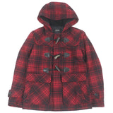 Burberry BLACK LABEL Duffel coat Outer material: 80% wool, Outer material: 13% nylon, Outer material: 5% polyester, Outer material: 2% acrylic, Lining: 100% polyester Red black mens M