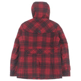 Burberry BLACK LABEL Duffel coat Outer material: 80% wool, Outer material: 13% nylon, Outer material: 5% polyester, Outer material: 2% acrylic, Lining: 100% polyester Red black mens M