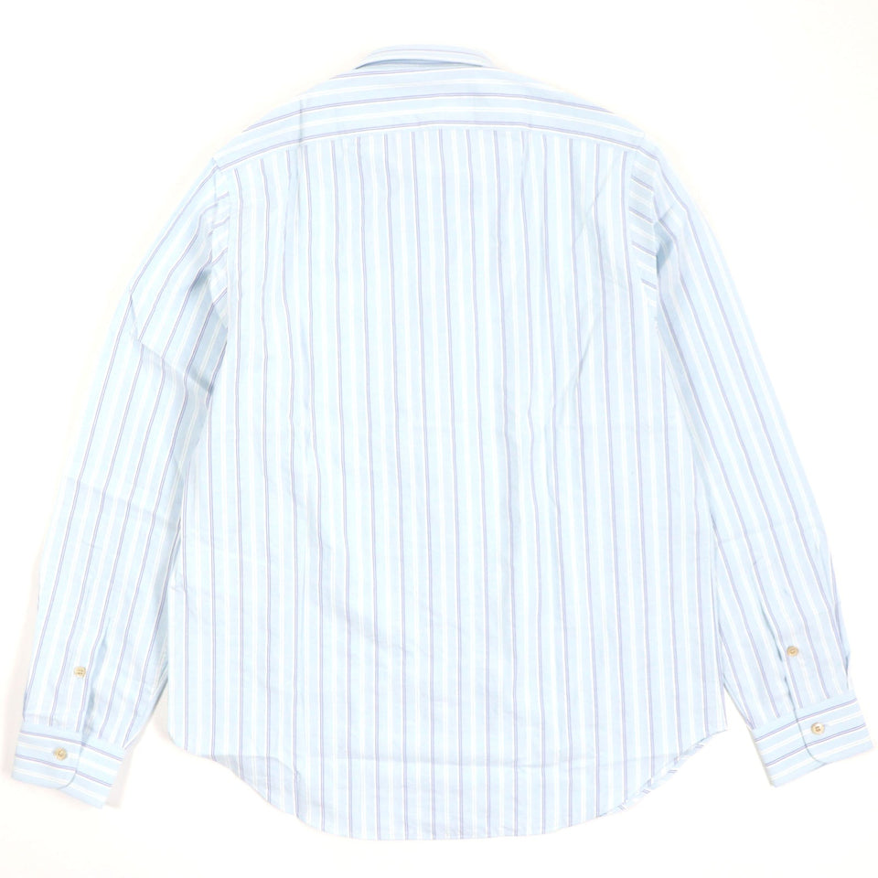 Gucci Long sleeve shirt 703396 Main: 100% cotton, Part: 100% polyester Light blue stripe mens 38|15