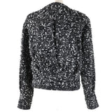 Chanel Wool Nylon Tweed No Collar Zip Jacket 34