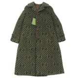 Gucci Stainless collar coat 639261 Outer: 55% llama, Outer: 45% wool, Lining: 100% rayon, Part: 82% polyester, Part: 18% polyester green mens 44