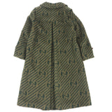 Gucci Stainless collar coat 639261 Outer: 55% llama, Outer: 45% wool, Lining: 100% rayon, Part: 82% polyester, Part: 18% polyester green mens 44