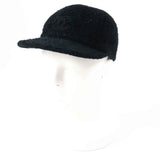 Chanel COCO Mark Tweed Cap Black M