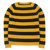 Gucci sweater 545709 Main: 100% cotton, some: nylon, some: acrylic, some: polyester, some: wool Yellow black mens S
