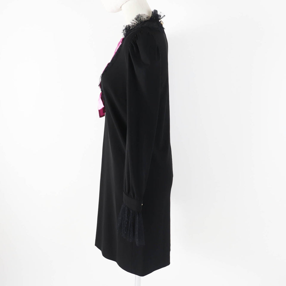 Gucci one piece 445253 Outer: 98% rayon, Outer: 2% polyurethane, Part: 100% nylon, Part: 70% rayon, Part: 30% nylon Black pink Women S