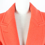Burberry coat Main: 80% virgin wool, Main: 20% nylon, Lining: 100% cotton, Sleeve lining: 100% viscose (rayon) Orange Women 36
