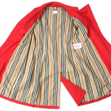 Burberry trench coat Outer: 100% cotton, Lining: 100% cotton, Sleeve lining: 100% viscose (rayon) Red Women 40