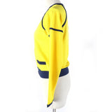 Chanel Vintage Sports Line Jacket Yellow Navy 36