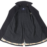 Burberry trench coat Outer: 100% cotton, Lining: cotton, Sleeve lining: cupra, Leather part: cowhide, Liner: 100% wool black Women 36