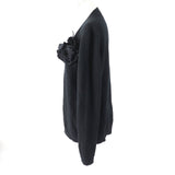Gucci cardigan 526719 Main: 70% wool, Main: 30% cashmere, Part: 100% cotton, Part: 100% wool, Part: 100% cashmere black Women L