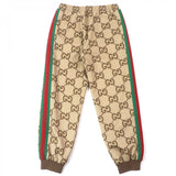 Gucci Pants 715192 Main: 85% polyester, Main: 15% polyurethane, Part: 100% polyester, Part: 91% polyester, Part: 6% nylon Brown type Jumbo GG Jogging Pant mens L