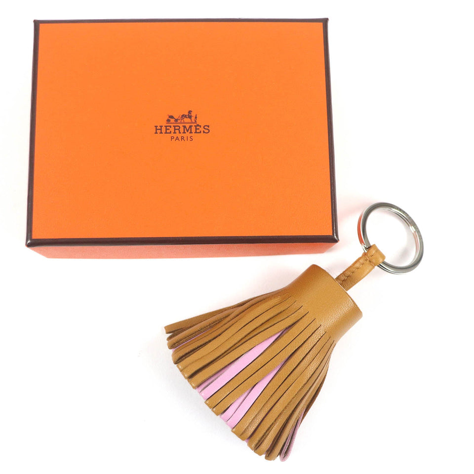 Hermes Bag charm Anyo Miro Sesame/Mauve Sylvestre/Violet Carmen Women