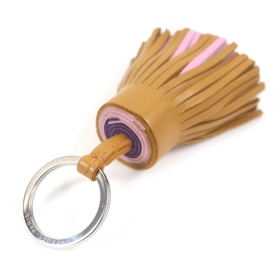 Hermes Bag charm Anyo Miro Sesame/Mauve Sylvestre/Violet Carmen Women