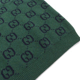 Gucci knit 678942 Main: 100% wool, part: 94% wool, part: 5% nylon, part: 1% polyurethane Green type All-over pattern mens M