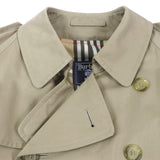 Burberry trench coat Outer: 51% cotton, Outer: 49% polyester, Lining: 50% polyester, Lining: 50% cotton beige mens 42