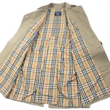 Burberry trench coat Outer: 51% cotton, Outer: 49% polyester, Lining: 50% polyester, Lining: 50% cotton beige mens 42
