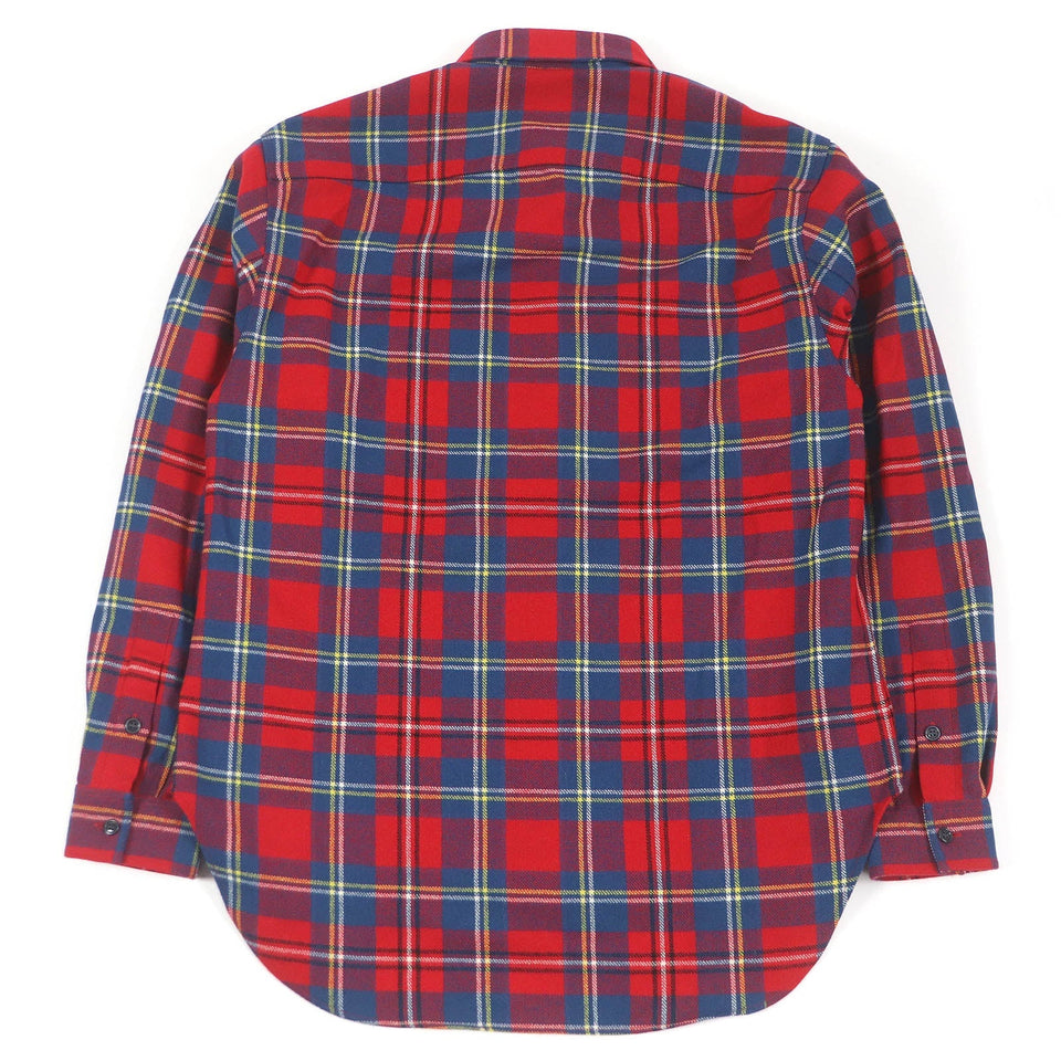Gucci Long sleeve shirt 720960 Outer material: 90% wool, Outer material: 10% nylon, Part: 100% polyester Red mens 48