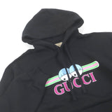 Gucci Hoodie 782788 Main: 100% cotton, part: 97% cotton, part: 3% polyurethane black mens S