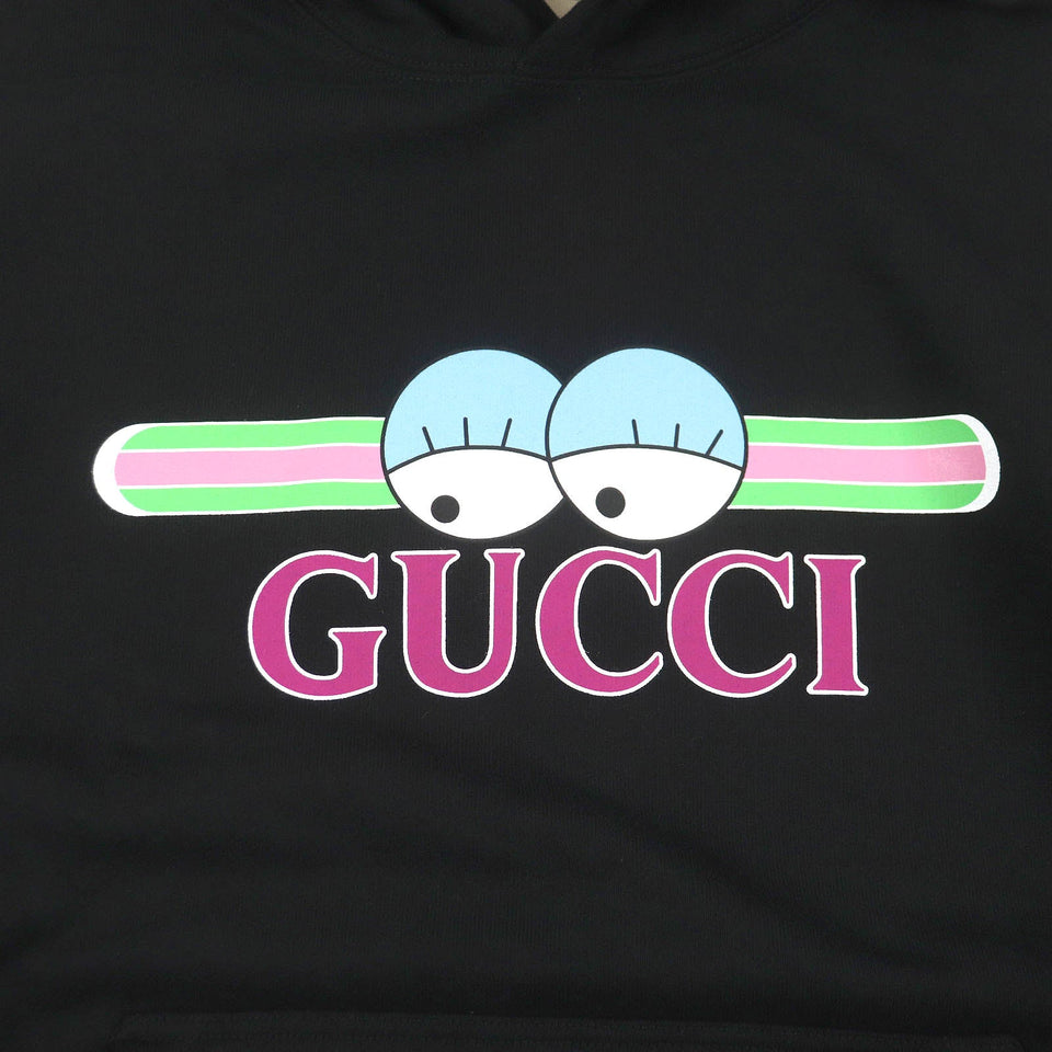 Gucci Hoodie 782788 Main: 100% cotton, part: 97% cotton, part: 3% polyurethane black mens S