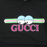 Gucci Hoodie 782788 Main: 100% cotton, part: 97% cotton, part: 3% polyurethane black mens S