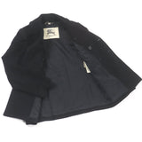 Burberry LONDON pea coat Outer: 80% wool, Outer: 20% cashmere, Lining: 55% acetate, Lining: 45% rayon black mens 44