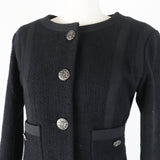 Chanel Cotton Silk Tweed Setup Black 36