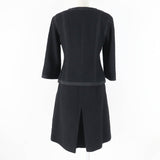 Chanel Cotton Silk Tweed Setup Black 36