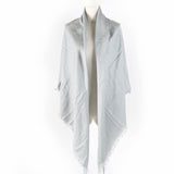 Gucci shawl 387563 Main: 50% wool, Main: 50% silk gray Women