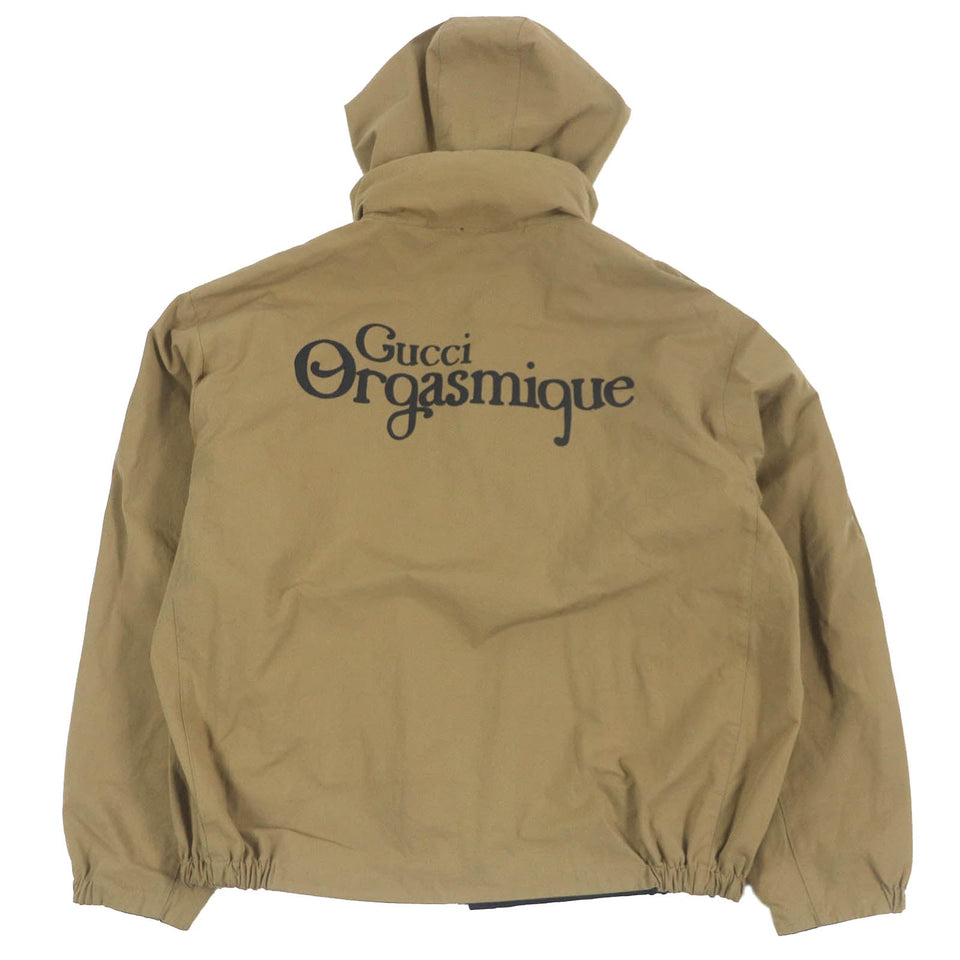 Gucci Military jacket 609509 Main: 50% cotton, Main: 50% nylon, Part: Cowhide Beige black mens 50